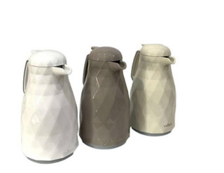 فلاکس ۱ لیتر بدنه رنگی داخل شیشه صورتی یونیک کد ۱۹۹۱